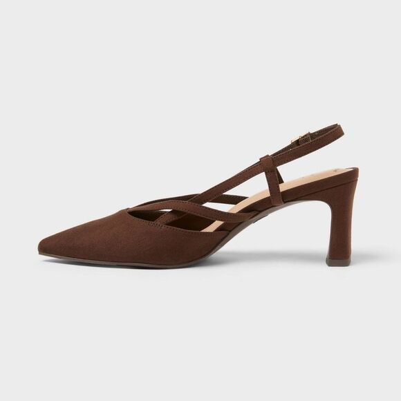 A New Day - Women’s Veera Heels with Memory Foam Insole - A Ne Brown - Picture 2 of 3